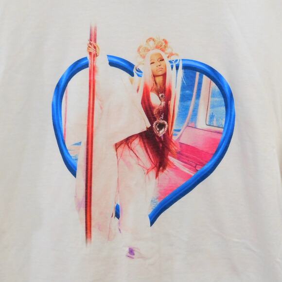 Nicki Minaj PInk Friday 2 T Shirt Size L White Double Sided - Picture 3 of 5